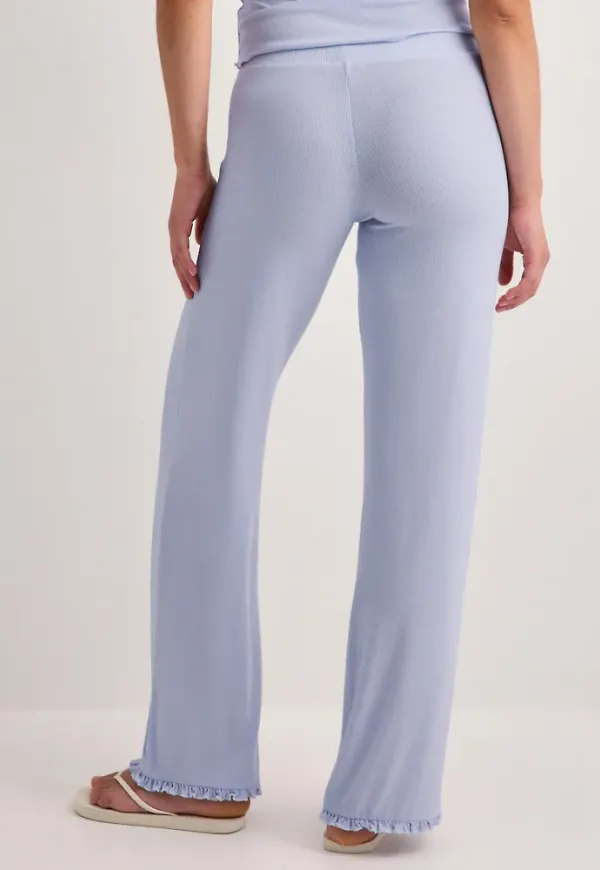 Nelly - Blå - Ultra Soft Frill Pants
