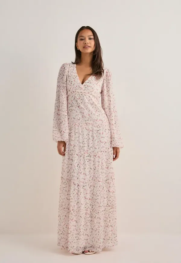 Nelly - Blommig - Maxi Frill Dress