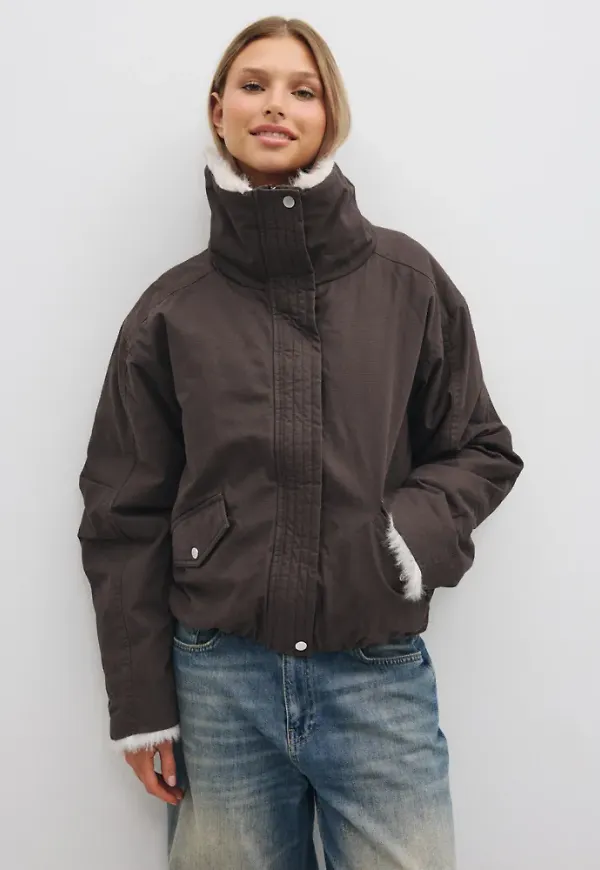Nelly - Brun - Bomber Parka Jacket