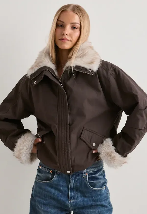 Nelly - Brun - Bomber Parka Jacket