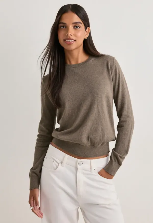 Nelly - Brun - Fine Knit Sweater