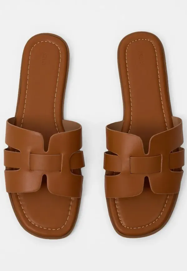 Nelly - Brun - Flat Sandal