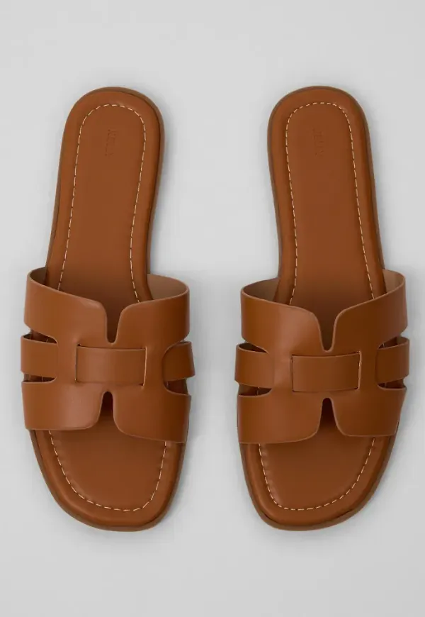 Nelly - Brun - Flat Sandal