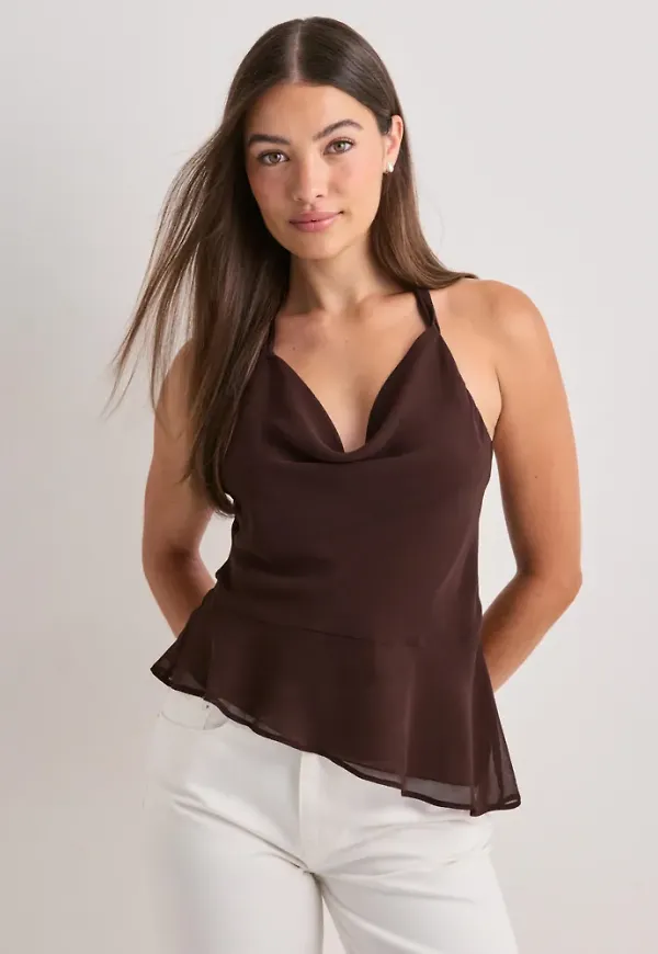 Nelly - Brun - Flawless Halter Neck Top