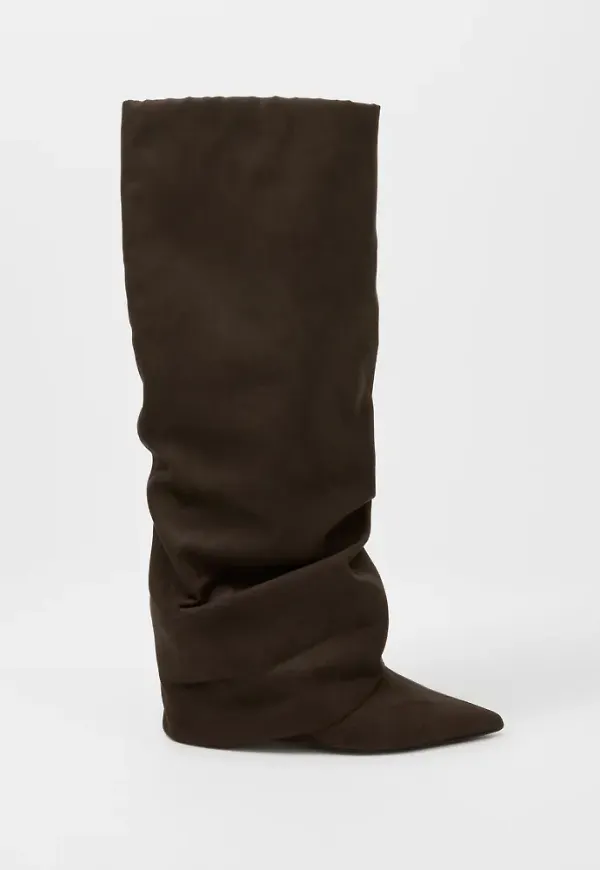 Nelly - Brun - Folded Shaft Boot