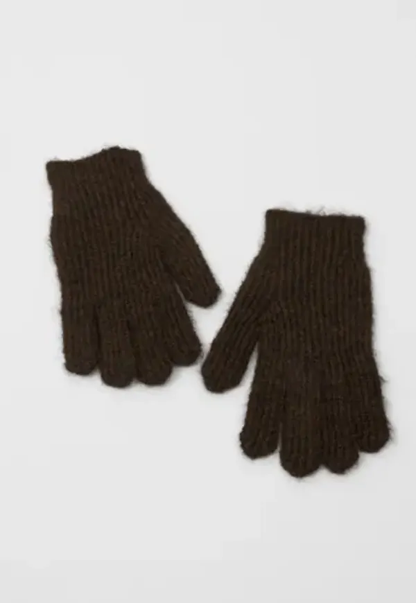Nelly - Brun - Fuzzy Finger Gloves
