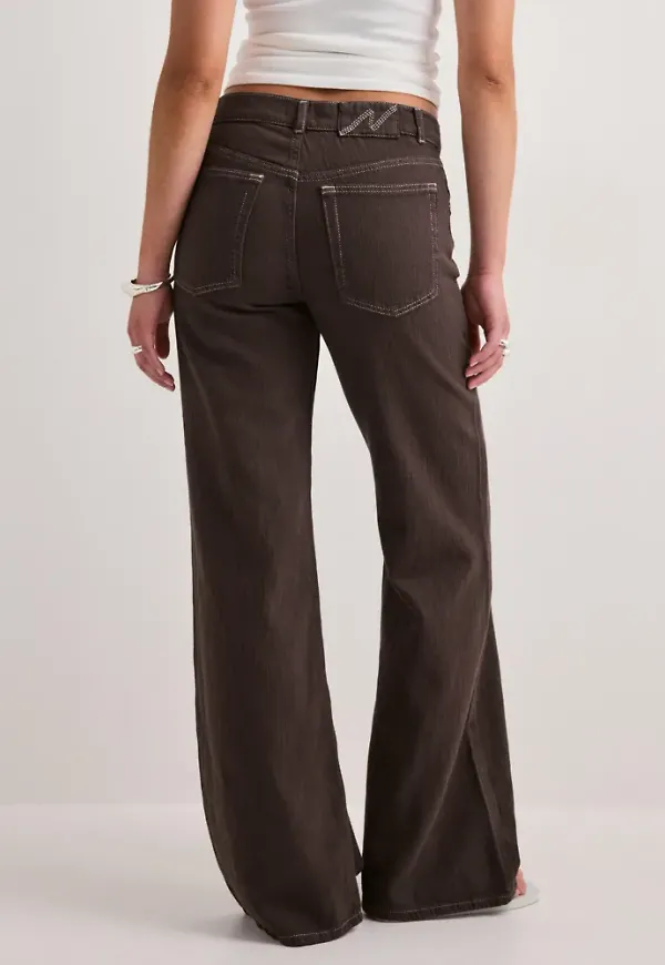 Nelly - Brun - Loose Flare Jeans