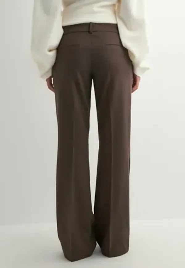 Nelly - Brun - Low Waist Flare Suit Pants