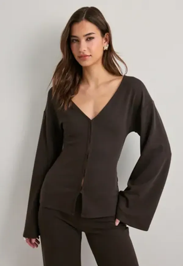Nelly - Brun - Luxury Waist Focus Cardigan