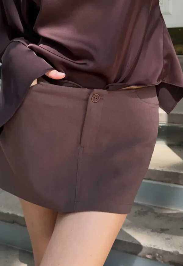 Nelly - Brun - My Best Mini Skirt