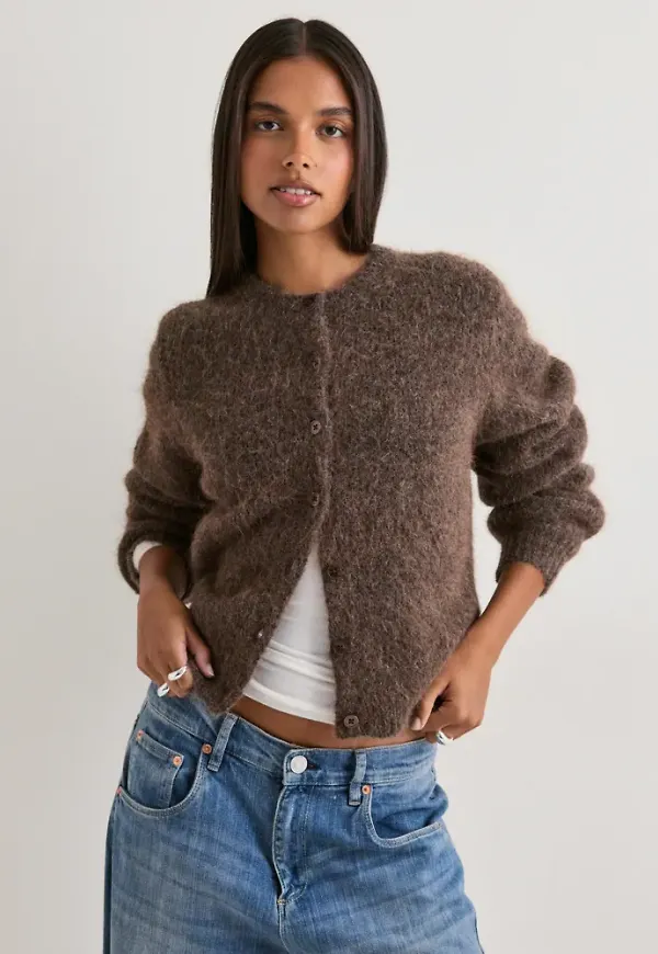 Nelly - Brun - Premium Knit Cardigan