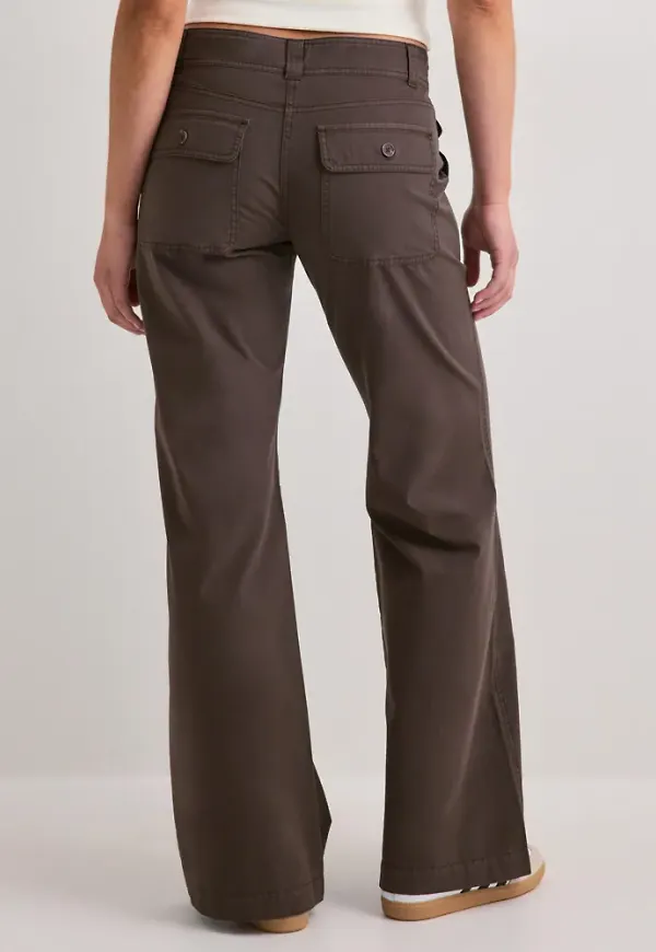 Nelly - Brun - Relaxed Cargo Pants