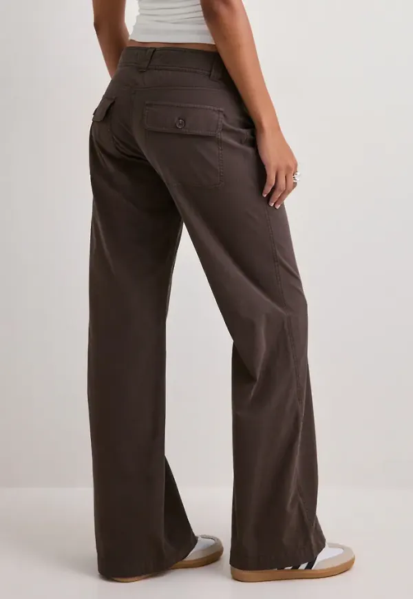 Nelly - Brun - Relaxed Cargo Pants