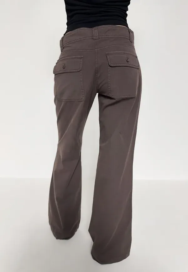 Nelly - Brun - Relaxed Cargo Pants