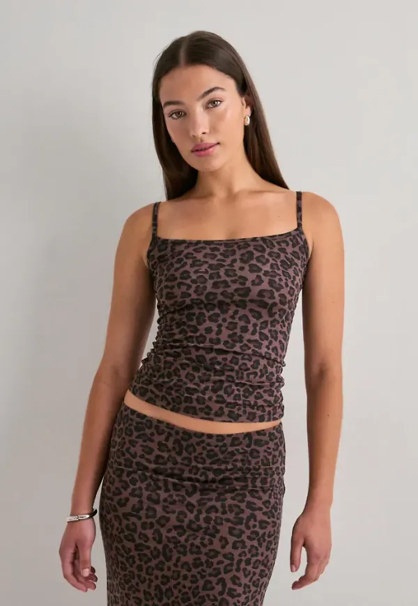 Nelly - Brun - Soft printed singlet
