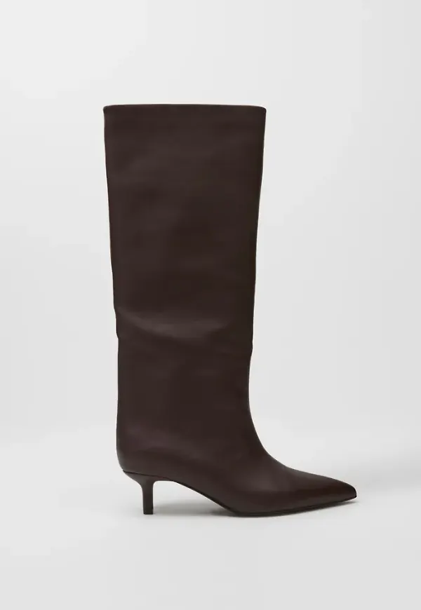Nelly - Brun - Stiletto Under Knee Boot
