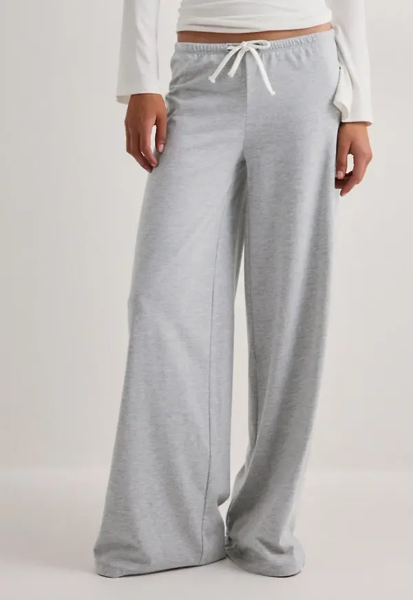 Nelly - Grå - Perfect Basic Low Waist Pants