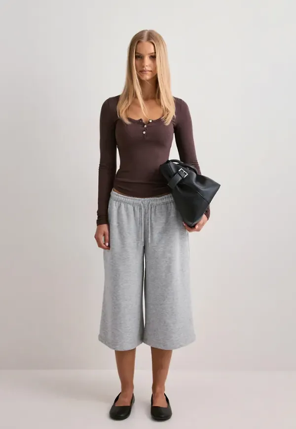 Nelly - Grå - Perfect Bermuda Joggers