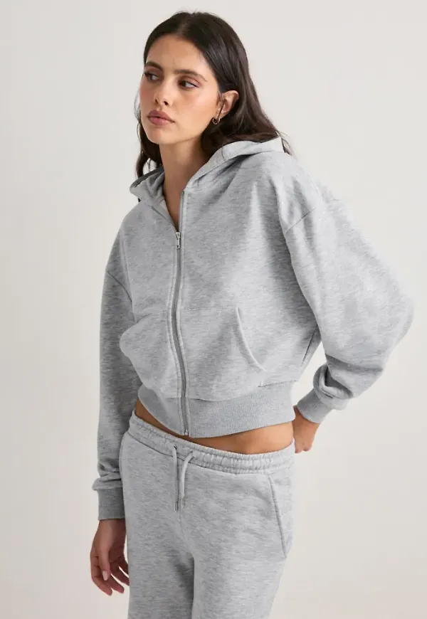 Nelly - Grå - Perfect Zip Hoodie