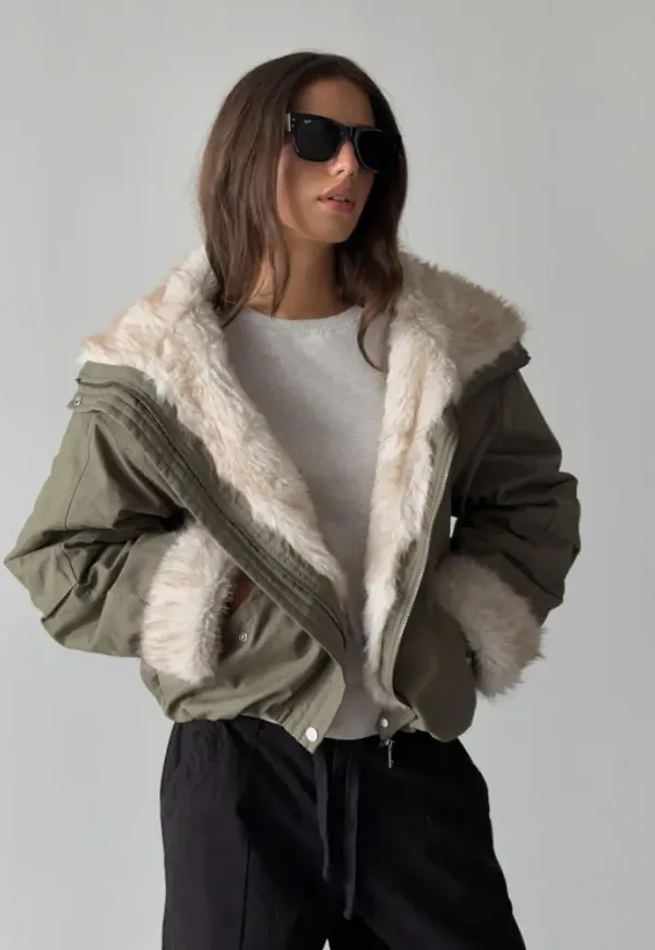 Nelly - Grön - Bomber Parka Jacket