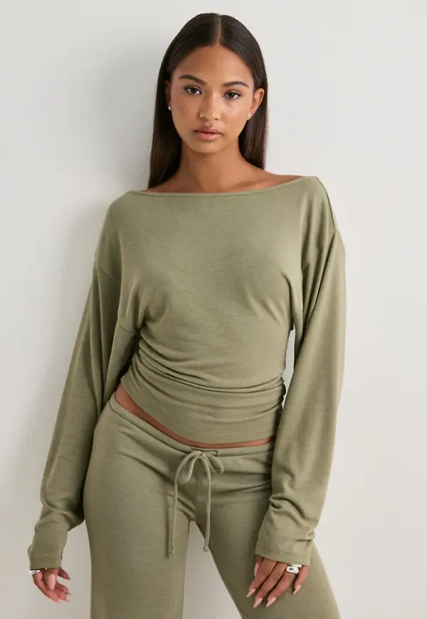 Nelly - Grön - My Chill Boatneck Sweat