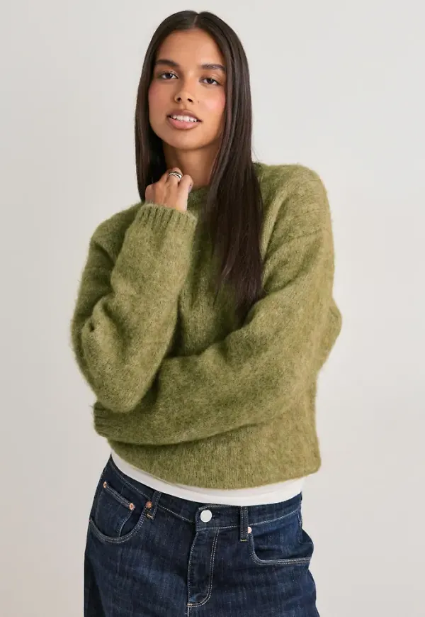 Nelly - Grön - Premium Knit Sweater