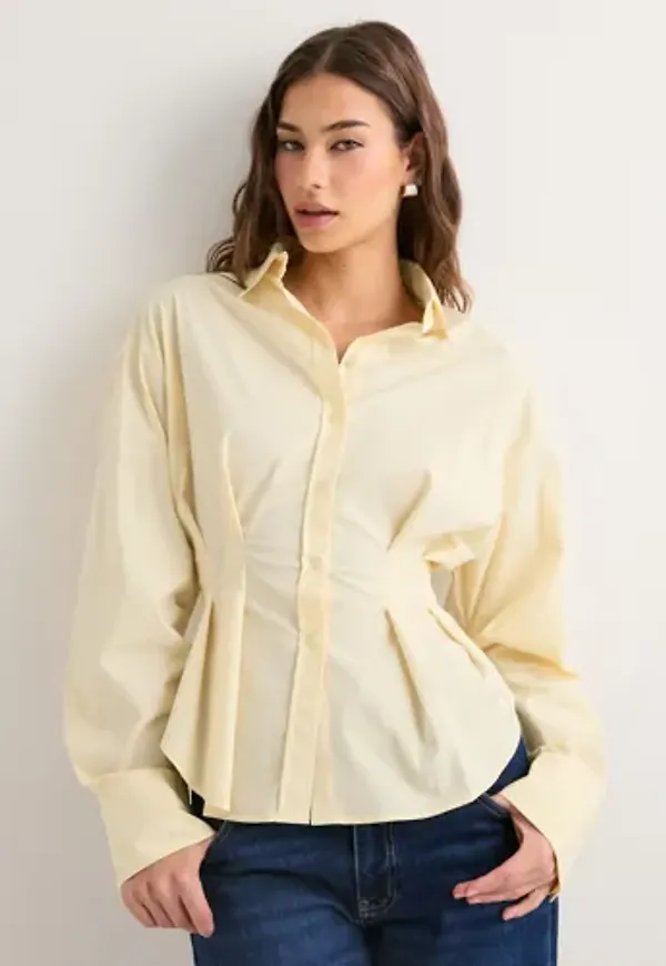 Nelly - Gul - Shaped Shirt