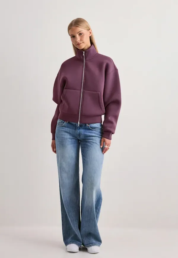 Nelly - Lila - Scuba Zip Sweat