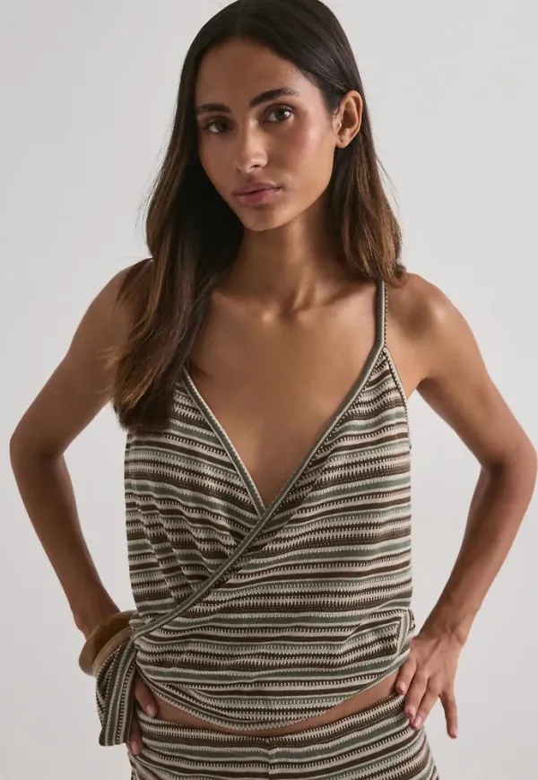 Nelly - Multi/Mönstrad - Chill Stripe Wrap Top