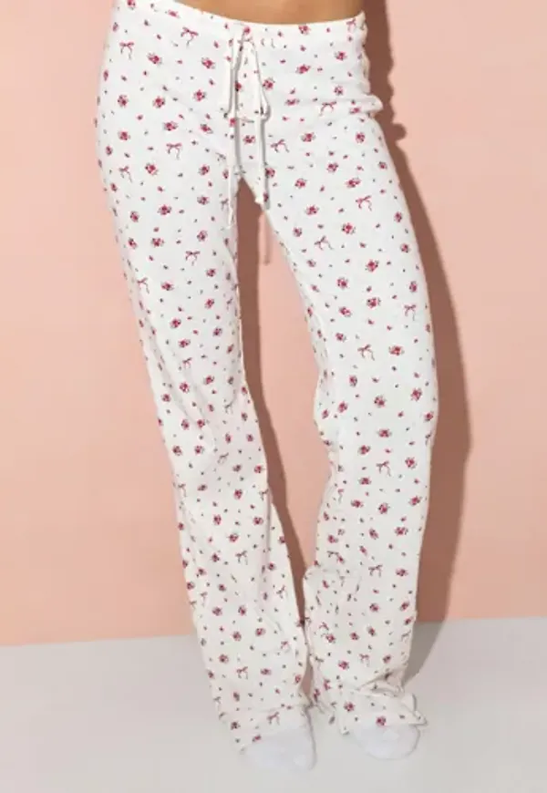 Nelly - Röd - Cute Print Pants