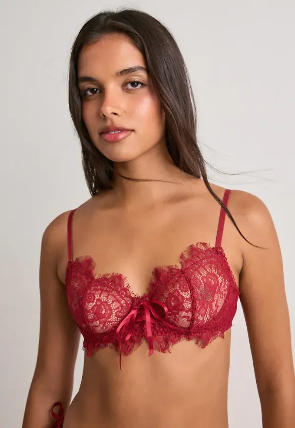 Nelly - Röd - Touch Of Grace Lace Bra