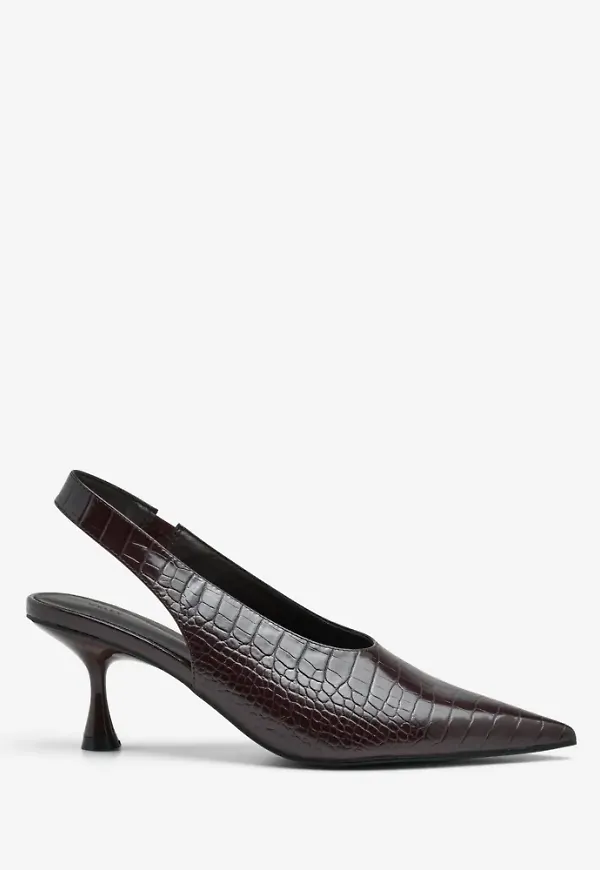 Nelly - Röd - Wide Cut Slingback