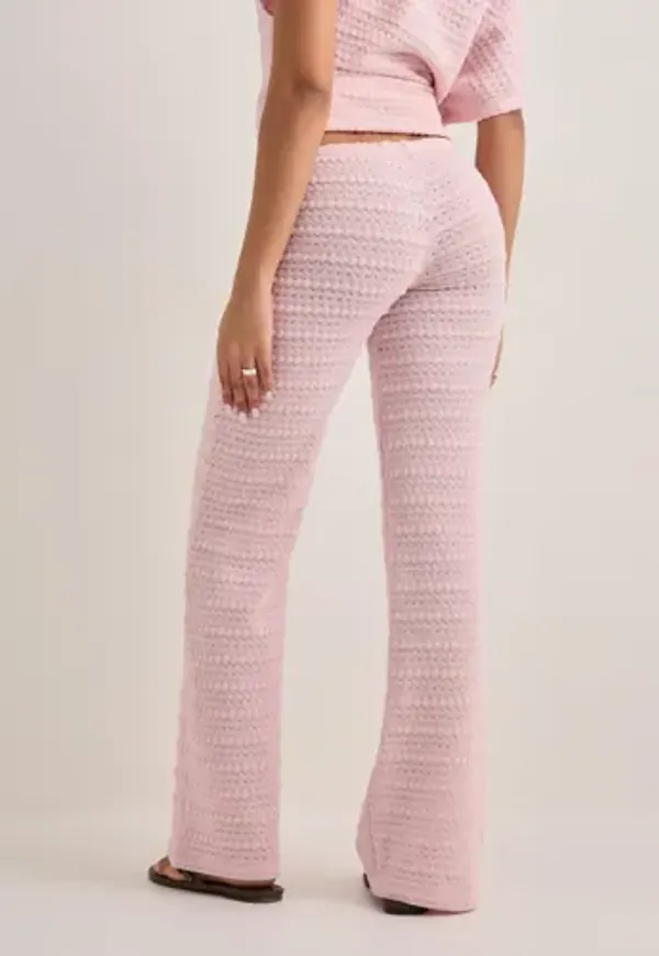 Nelly - Rosa - Crochet Low Waist Pants