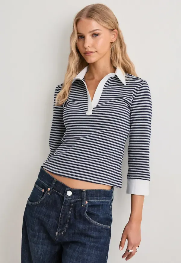 Nelly - Rutigt/Randigt - Double Look Shirt Top