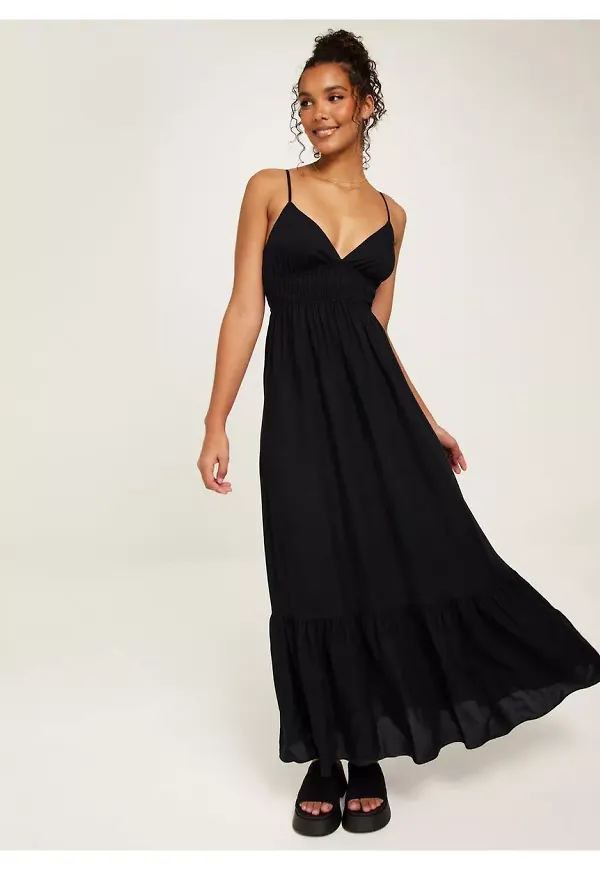 Nelly Summer Day Dress Festklänningar Svart