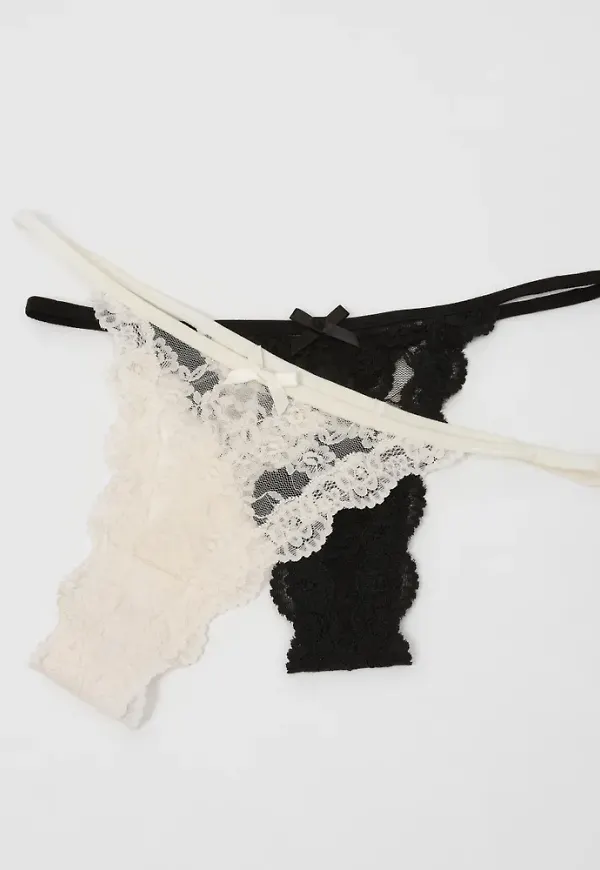 Nelly - Svart - Adorable 2-Pack Thong