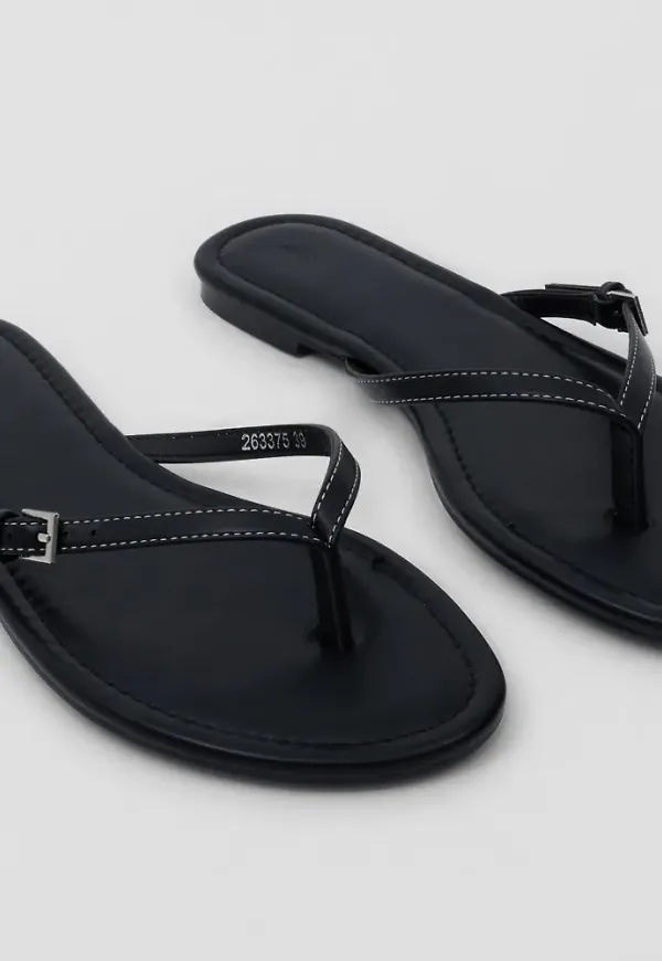 Nelly - Svart - Contrast Flip Flop
