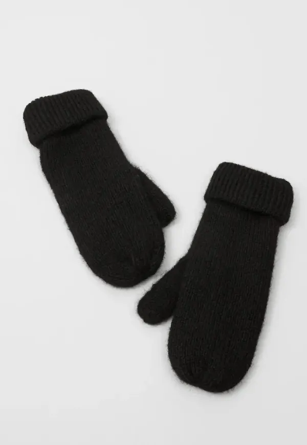 Nelly - Svart - Fuzzy Mittens