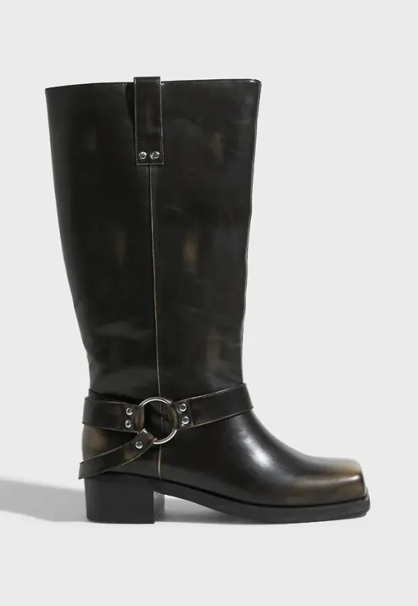 Nelly - Svart - Mc Buckle Boot