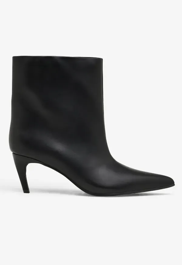 Nelly - Svart - Mid Heel Ankel Boot
