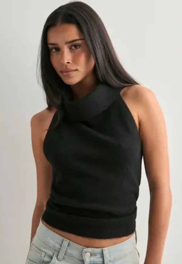 Nelly - Vit - Oversized Cable Knit Sweater