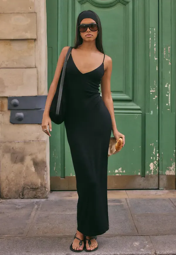 Nelly - Svart - Perfect Soft Maxi Dress