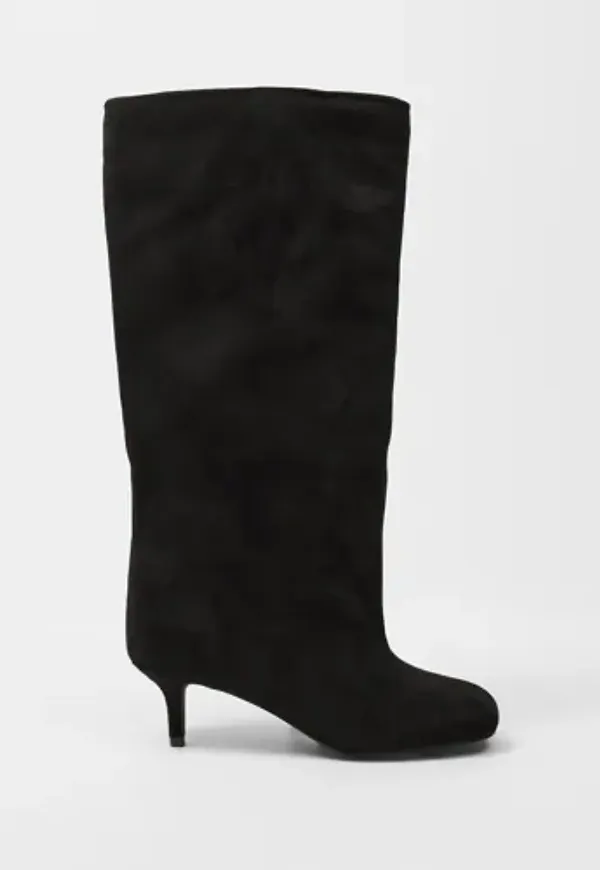 Nelly - Svart - Round Wide Shaft Boot