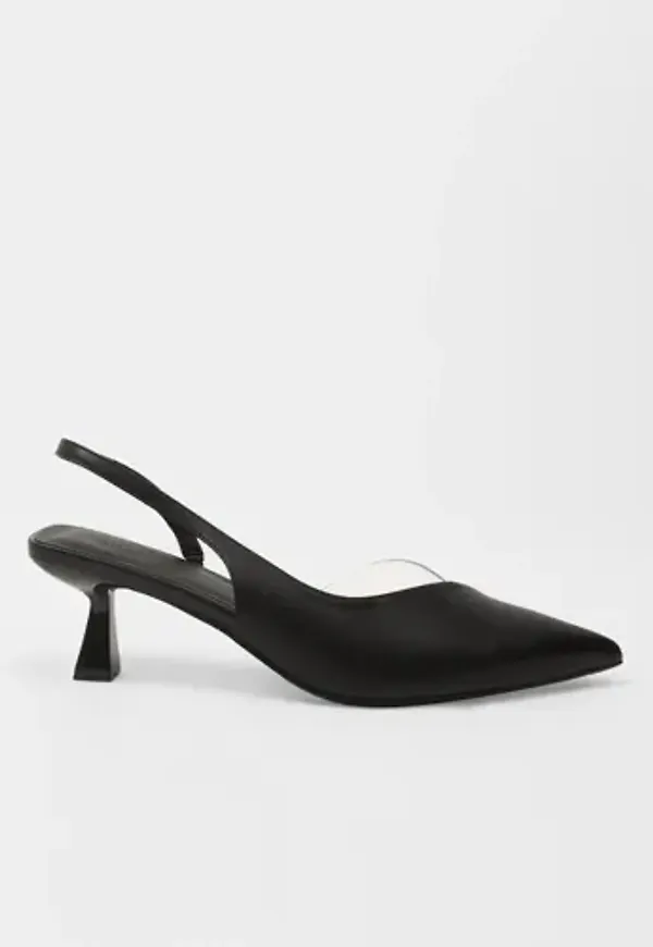 Nelly - Svart - Side Cut Slingback