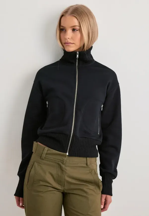 Nelly - Svart - Ultimate Zip Sweat