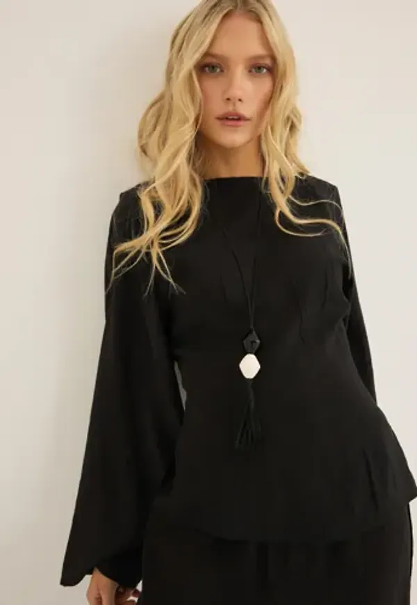 Nelly - Svart - Volume Sleeve Blouse