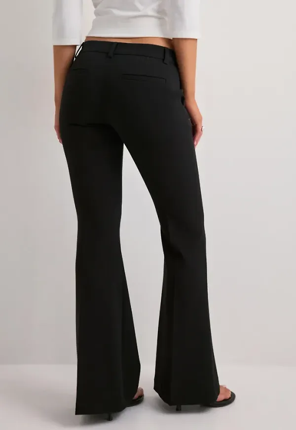 Nelly - Svart - Wide Flare Suit Pants