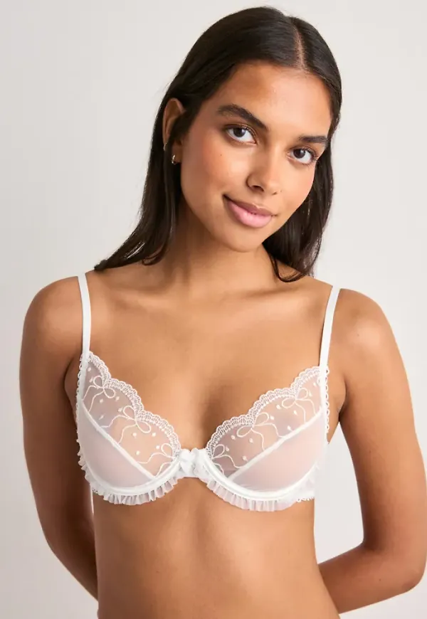 Nelly - Vit - Blissful Balconette Bra