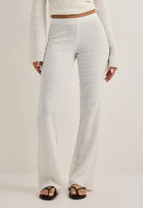Nelly - Vit - Elegant Structure Pants