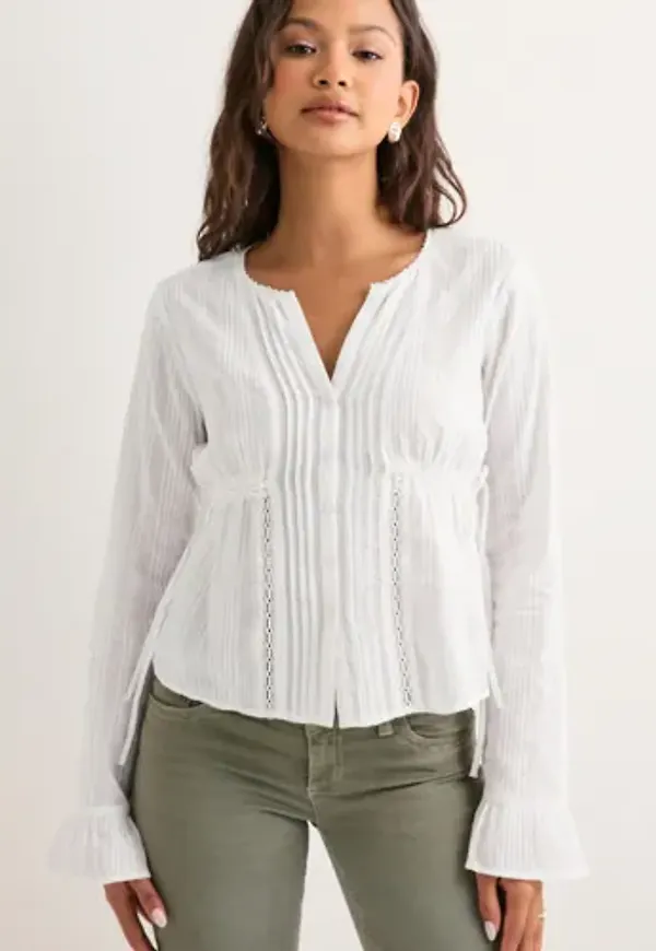 Nelly - Vit - Favourite Detail Blouse